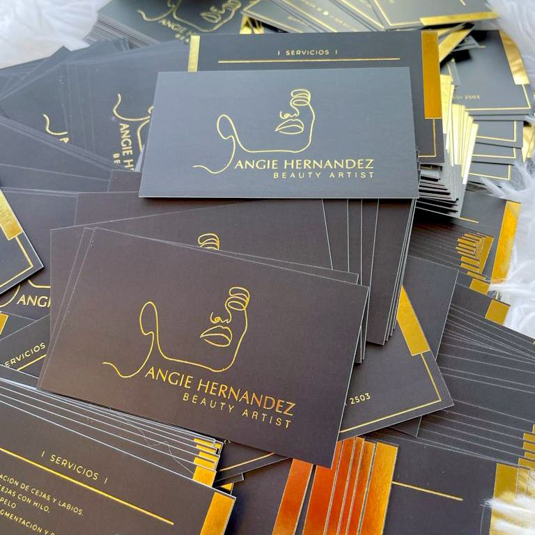 Business card Foil finish