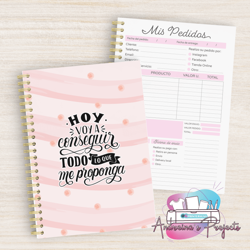 Cuaderno de pedidos Diseño  #86