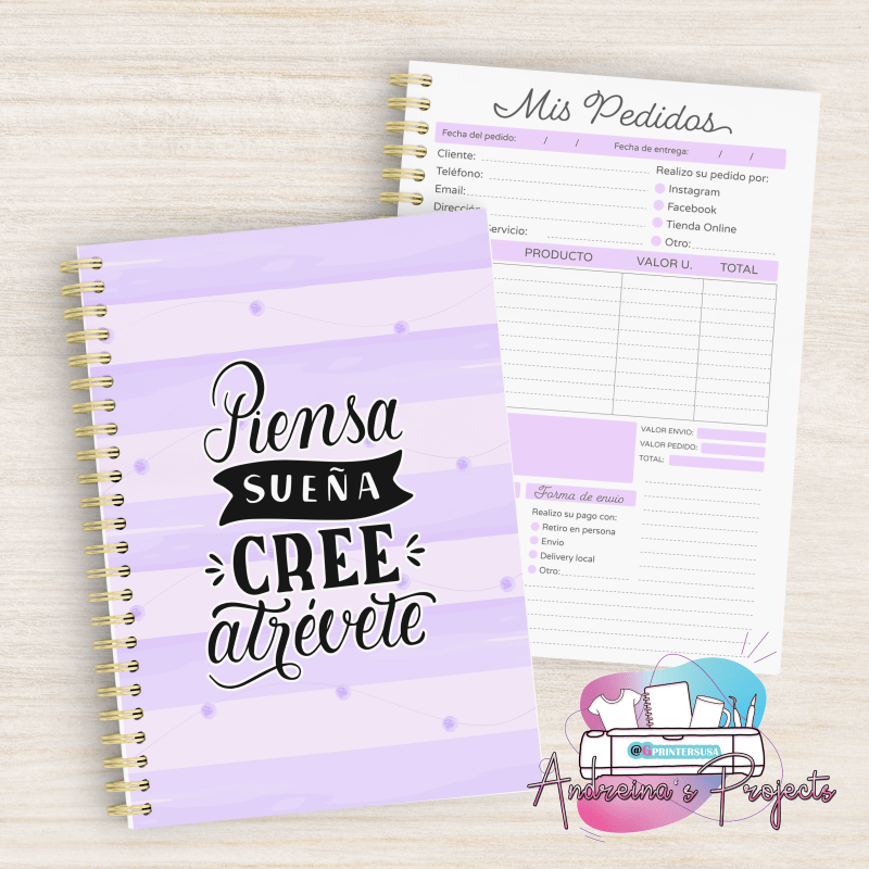 Cuaderno de pedidos Diseño  #87