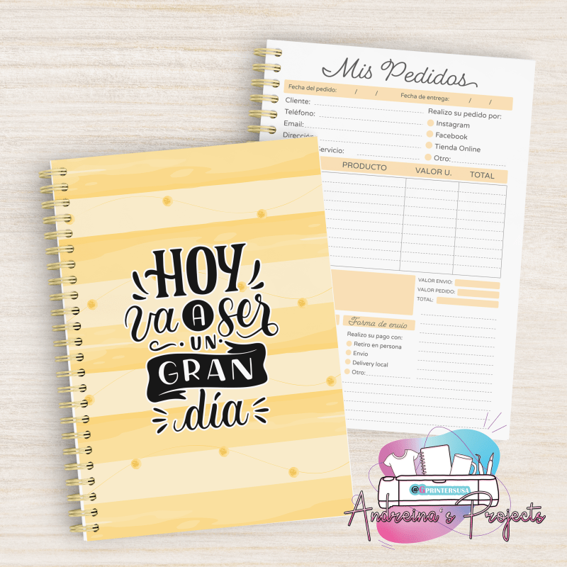Cuaderno de pedidos Diseño  #90