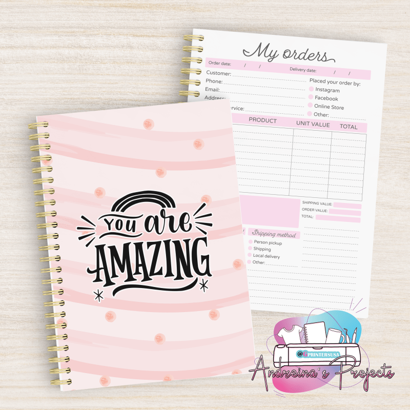 Cuaderno de pedidos (inglés) Diseño  #91