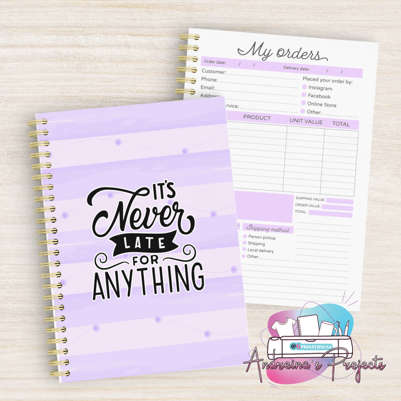 Cuaderno de pedidos (inglés) Diseño  #92