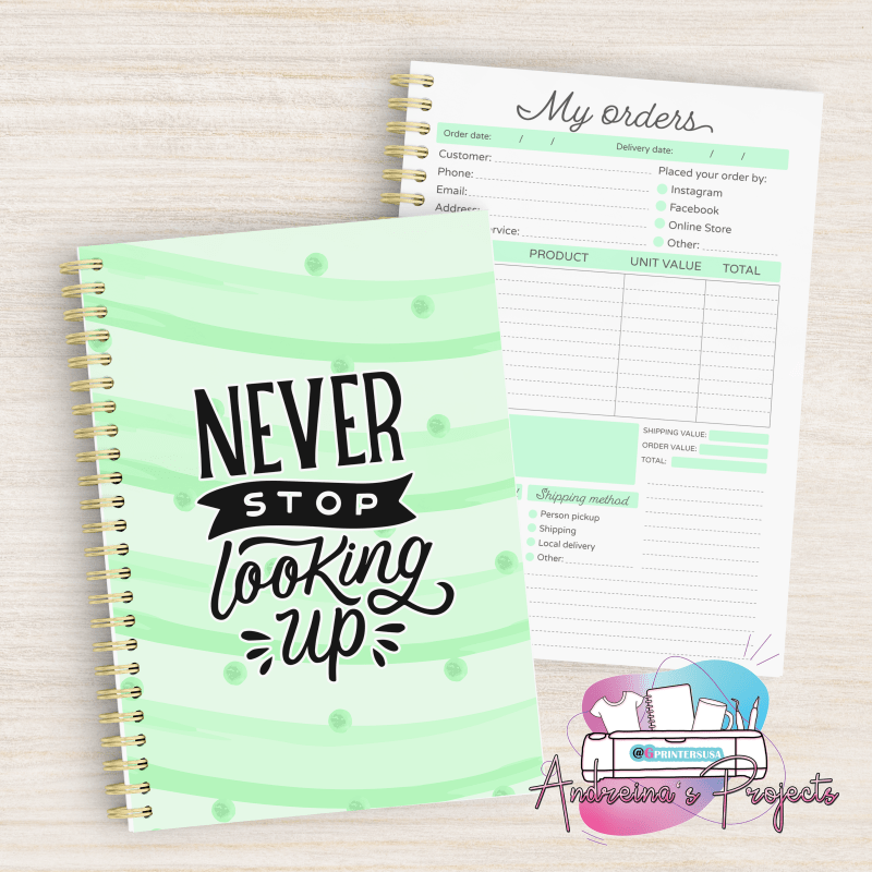 Cuaderno de pedidos (inglés) Diseño  #94