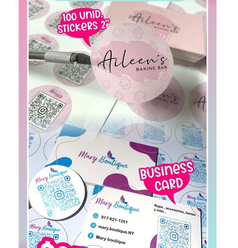 Business Card & Stickers kit